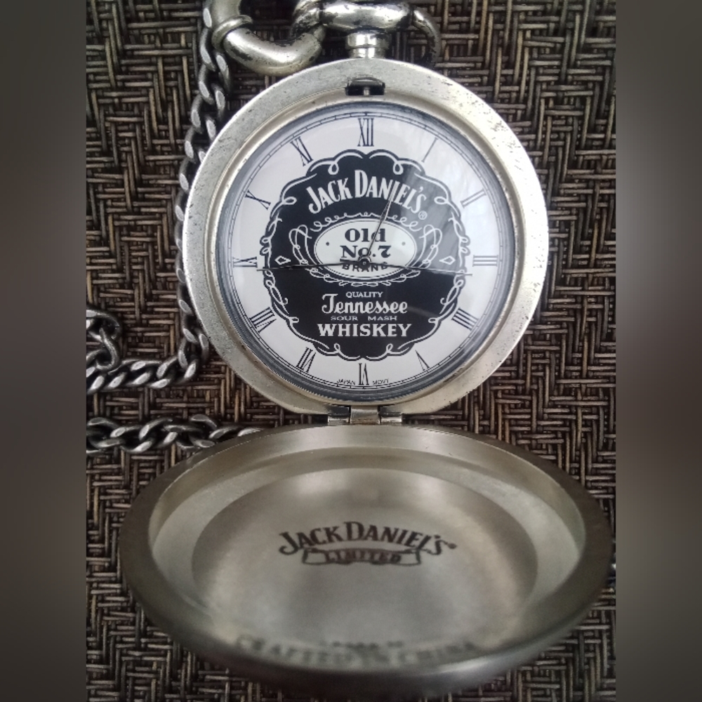 Jack Daniels limited addition silver pocket watch